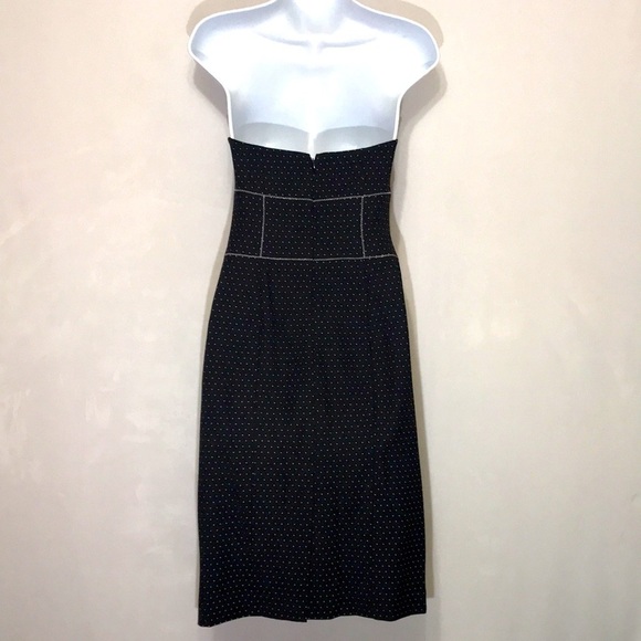 𝅺NWT Bebe Corset Strapless Polka Dot Dress Size 4 - Picture 3 of 15